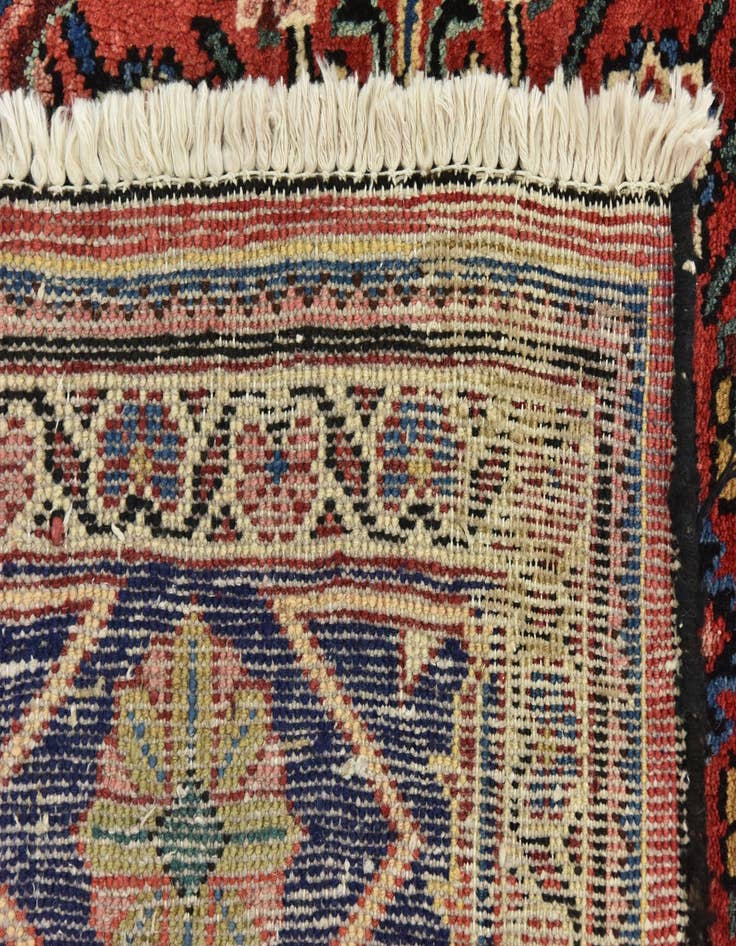 Detail image of  5' 7 x 11' 3  Hand Knotted Mahal Persian Wool Runner Rug
