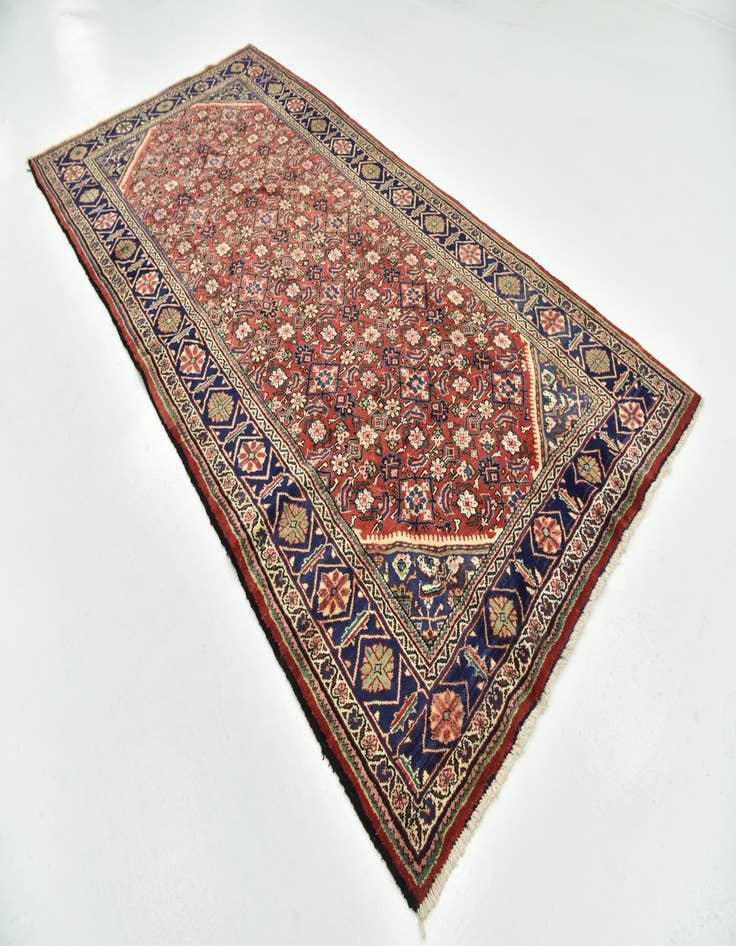 Detail image of  5' 7 x 11' 3  Hand Knotted Mahal Persian Wool Runner Rug