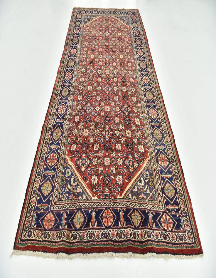 Detail image of  5' 7 x 11' 3  Hand Knotted Mahal Persian Wool Runner Rug