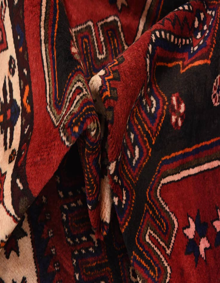 Detail image of  4' 8 x 10' 2  Hand Knotted Malayer Persian Wool Runner Rug