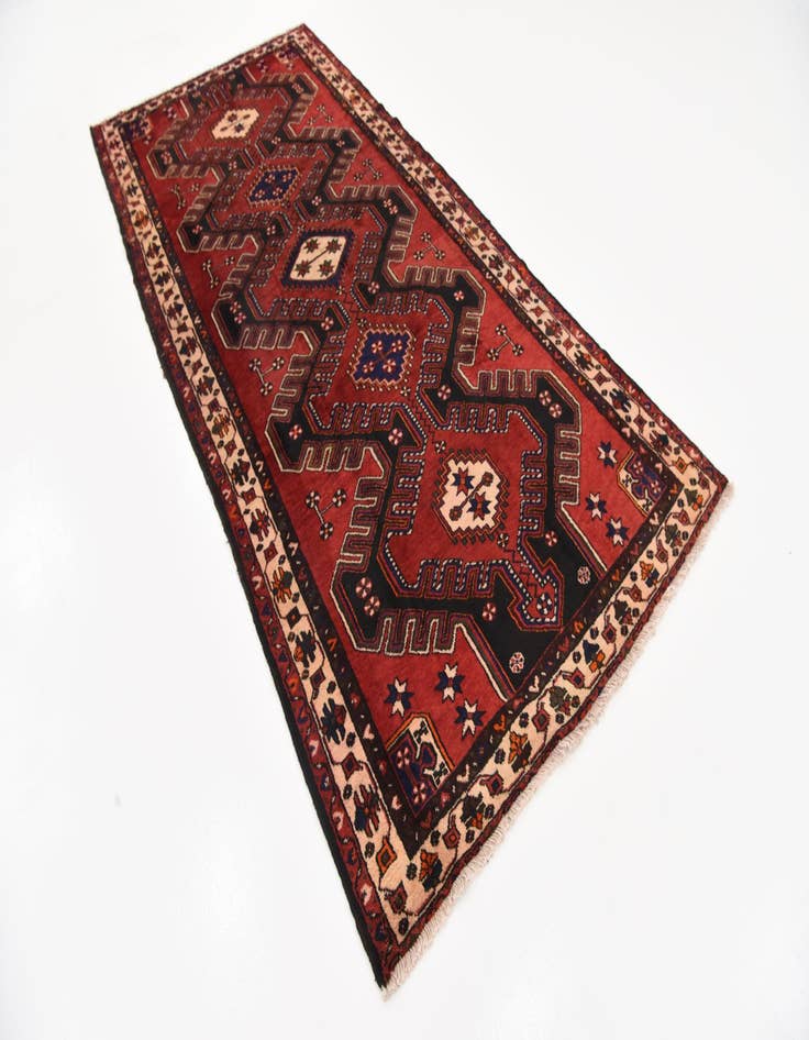 Detail image of  4' 8 x 10' 2  Hand Knotted Malayer Persian Wool Runner Rug