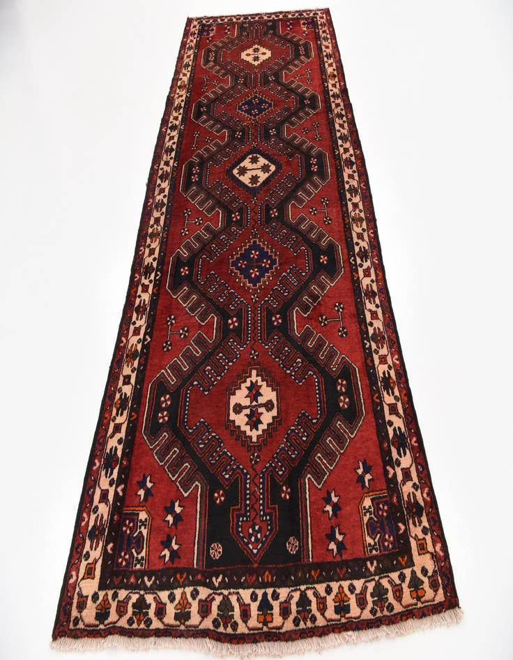 Detail image of  4' 8 x 10' 2  Hand Knotted Malayer Persian Wool Runner Rug