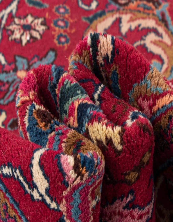 Detail image of  6' 6 x 11' 7 Mashad Wool Runner Rug