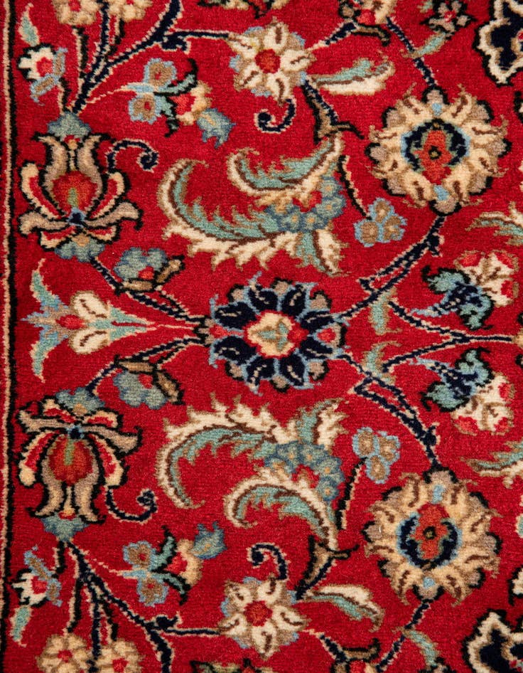 Detail image of  2' 8 x 13'  Hand Knotted Mashad Persian Wool Runner Rug