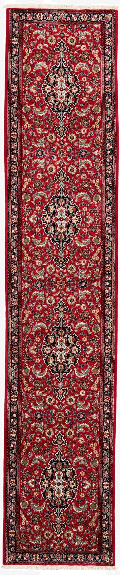  2' 8 x 13'  Hand Knotted Mashad Persian Wool Runner Rug