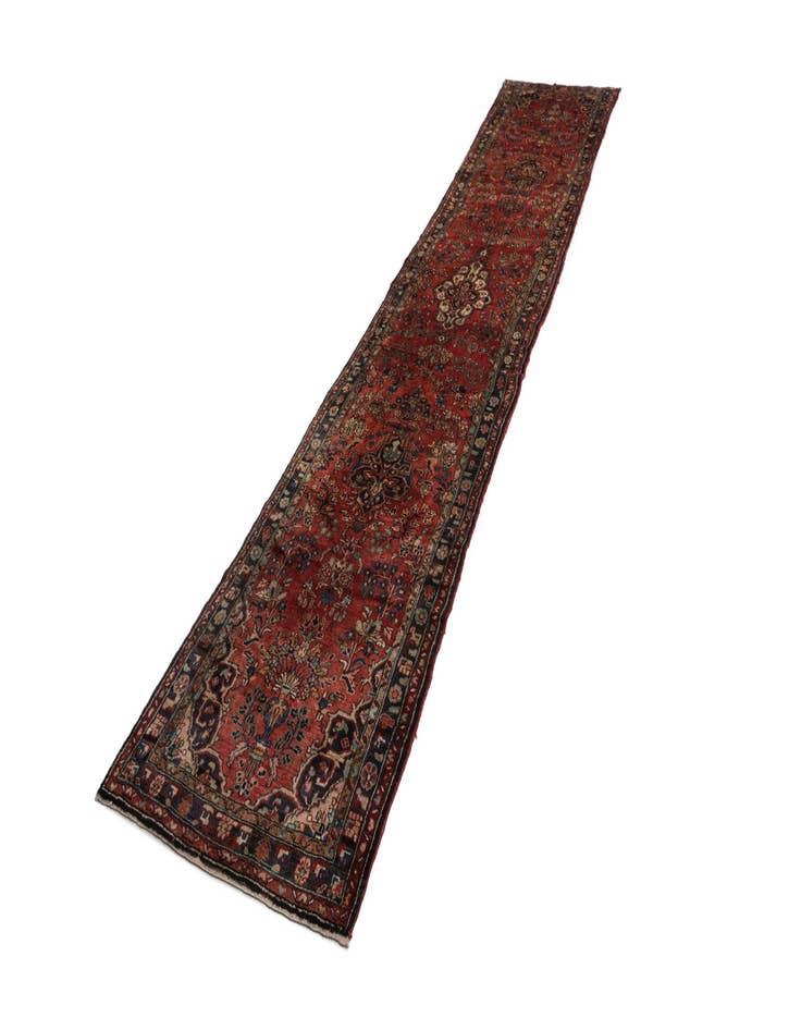 Detail image of  3' 7 x 17' 2 Mehraban Wool Runner Rug