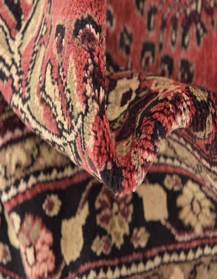 Detail image of  3' 5 x 10'  Hand Knotted Mehraban Persian Wool Runner Rug