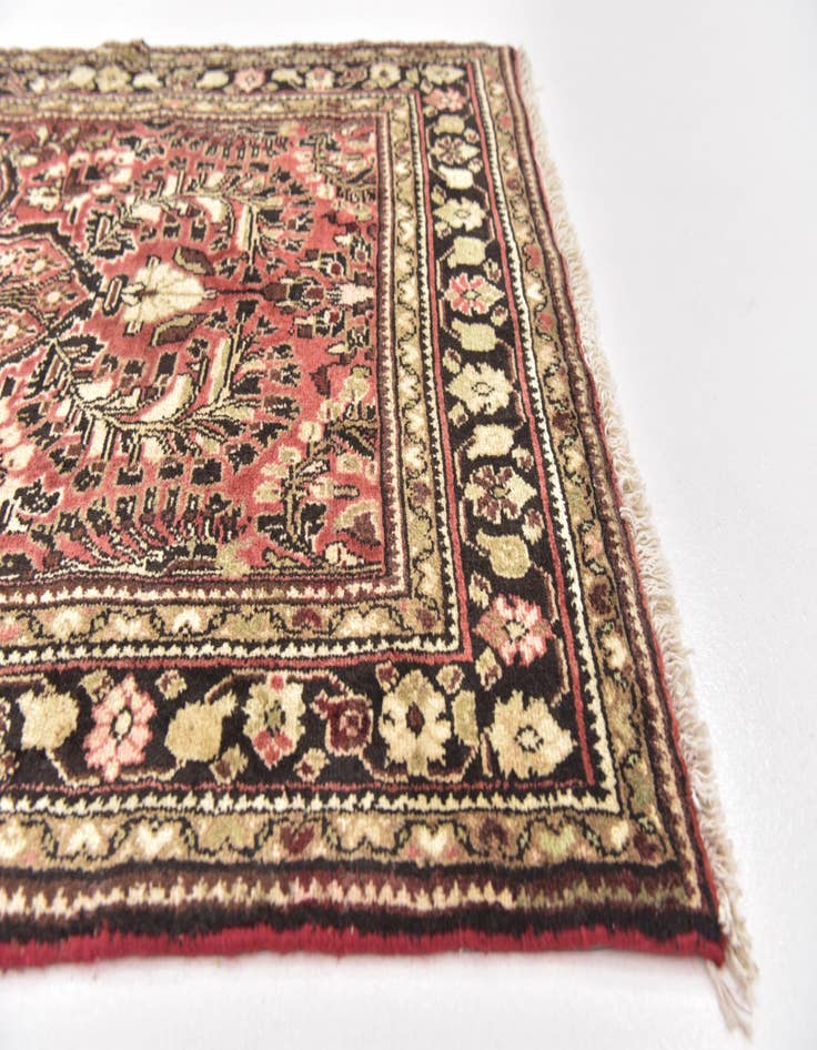 Detail image of  3' 5 x 10'  Hand Knotted Mehraban Persian Wool Runner Rug