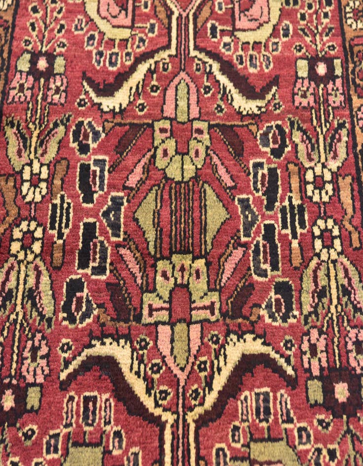 Detail image of  3' 5 x 10'  Hand Knotted Mehraban Persian Wool Runner Rug