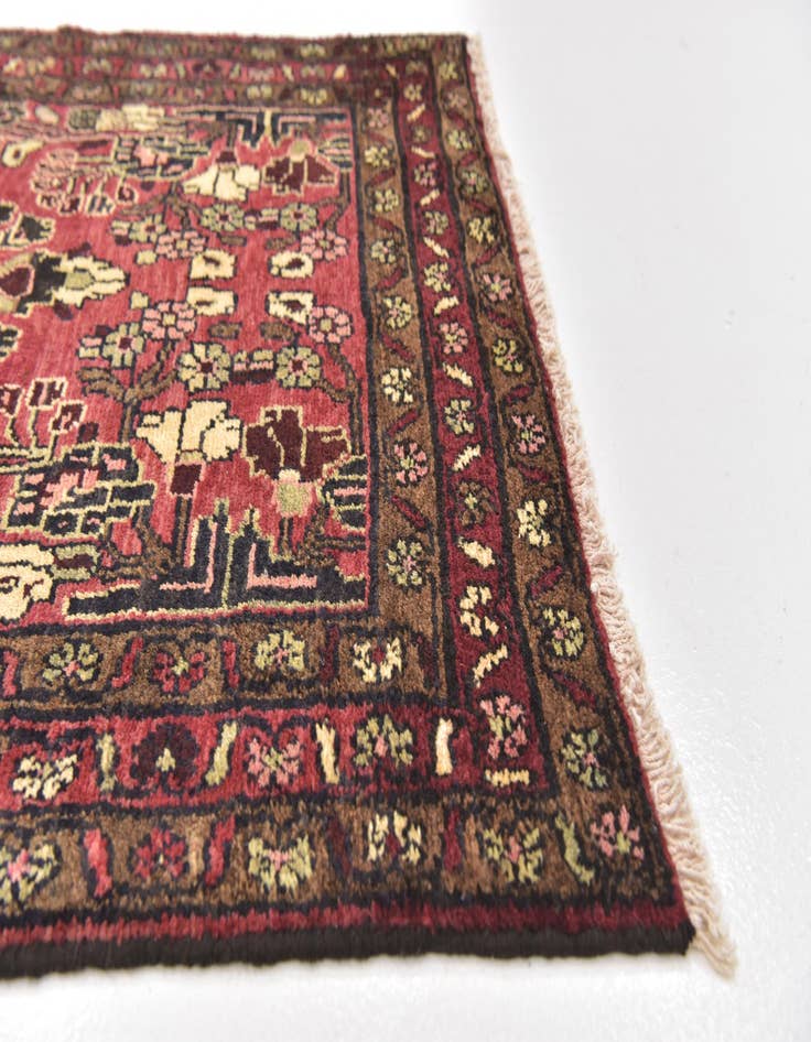 Detail image of  3' 5 x 10'  Hand Knotted Mehraban Persian Wool Runner Rug