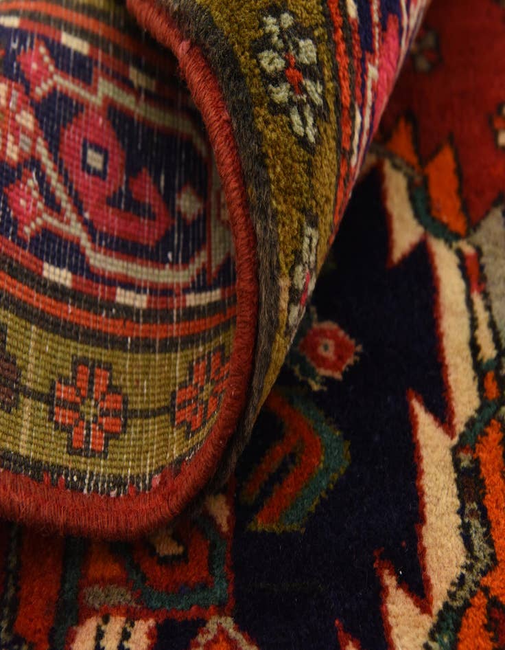 Detail image of  4' 10 x 10' 7  Hand Knotted Meshkin Persian Wool Runner Rug