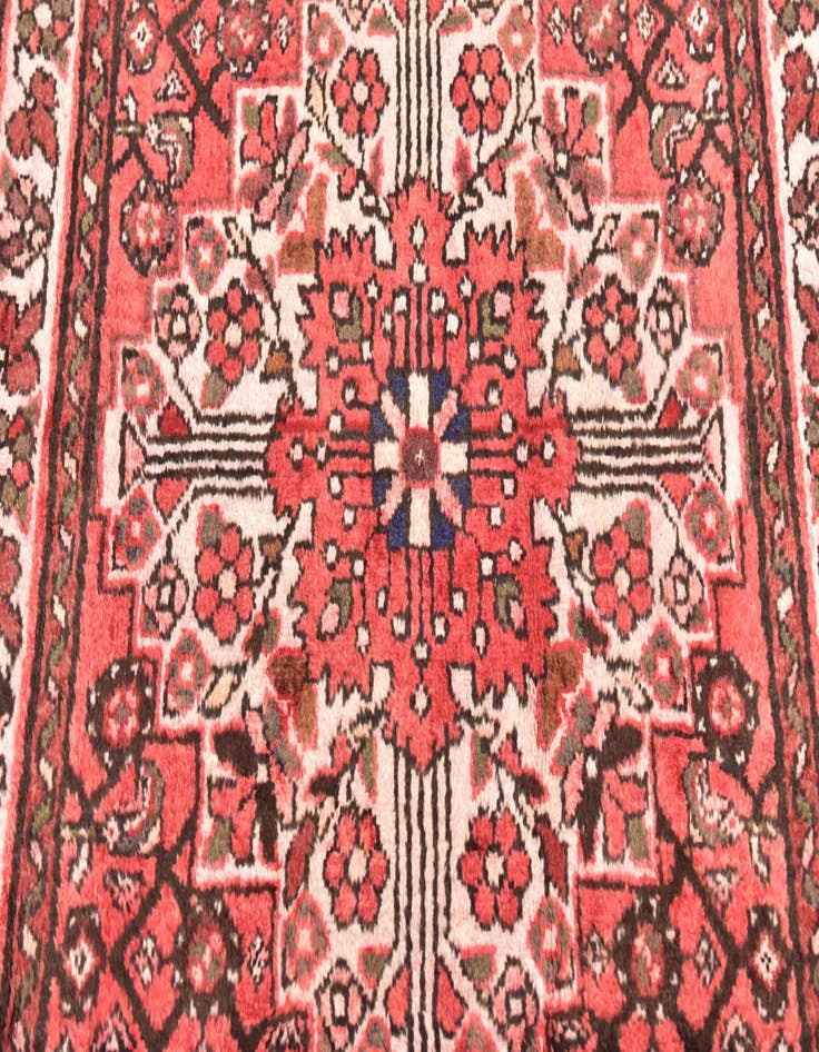 Detail image of  4' x 10' 5  Hand Knotted Meshkin Persian Wool Runner Rug