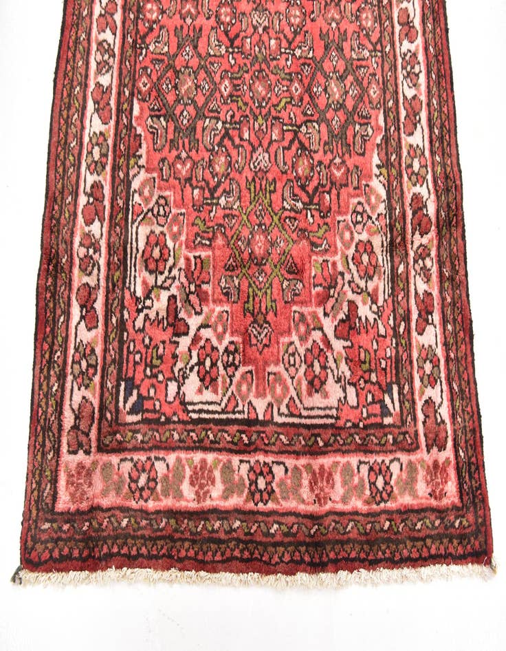 Detail image of  4' x 10' 5  Hand Knotted Meshkin Persian Wool Runner Rug