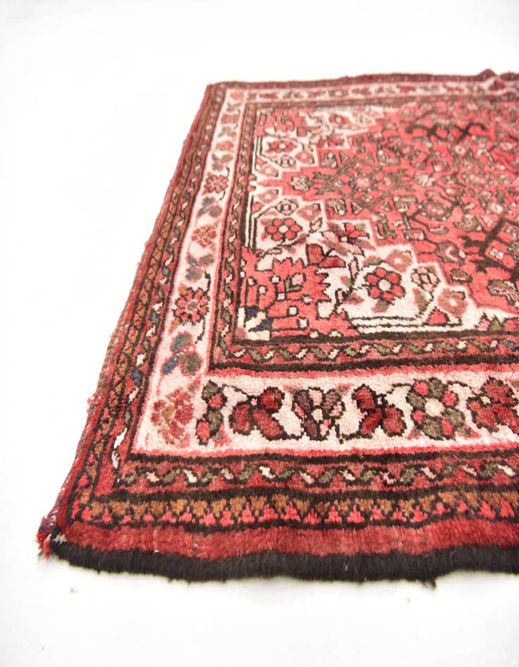 Detail image of  4' x 10' 5  Hand Knotted Meshkin Persian Wool Runner Rug