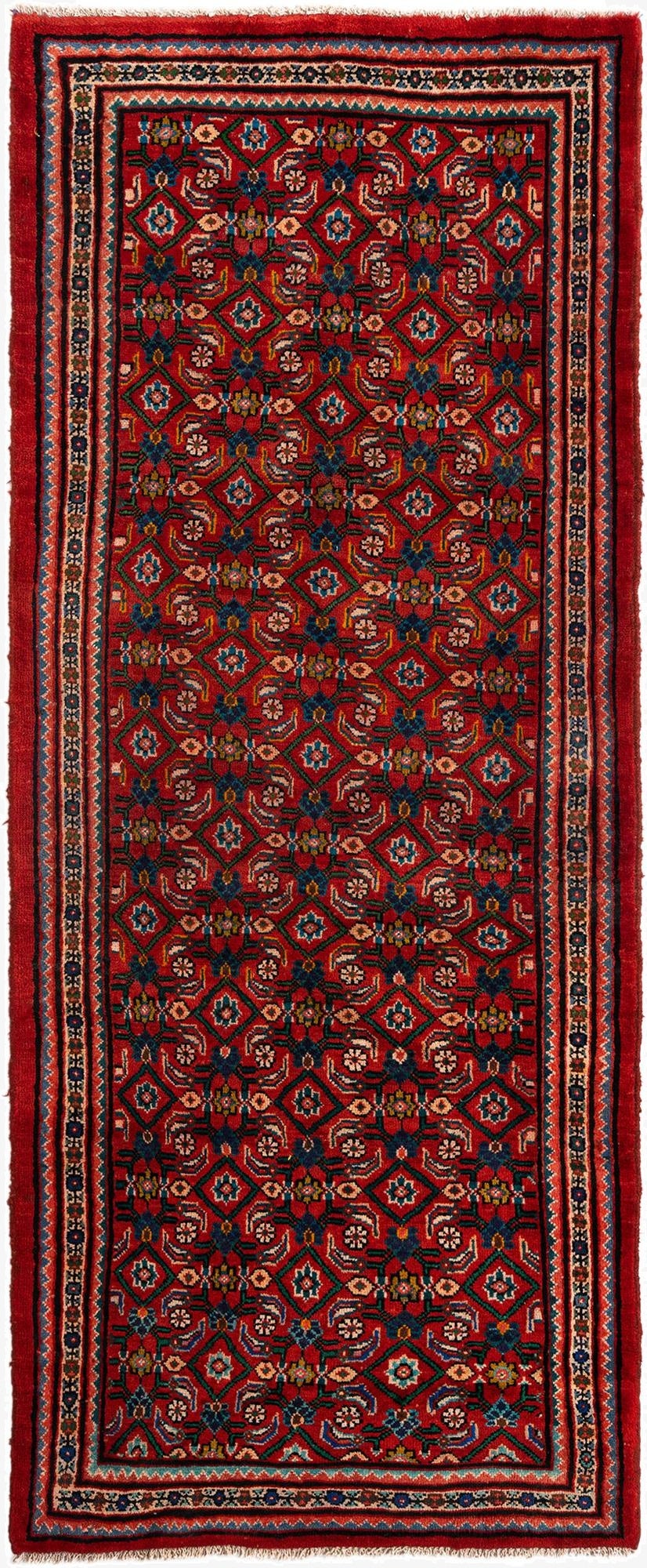  3' 7 x 9' 7 Meshkin Wool Runner Rug