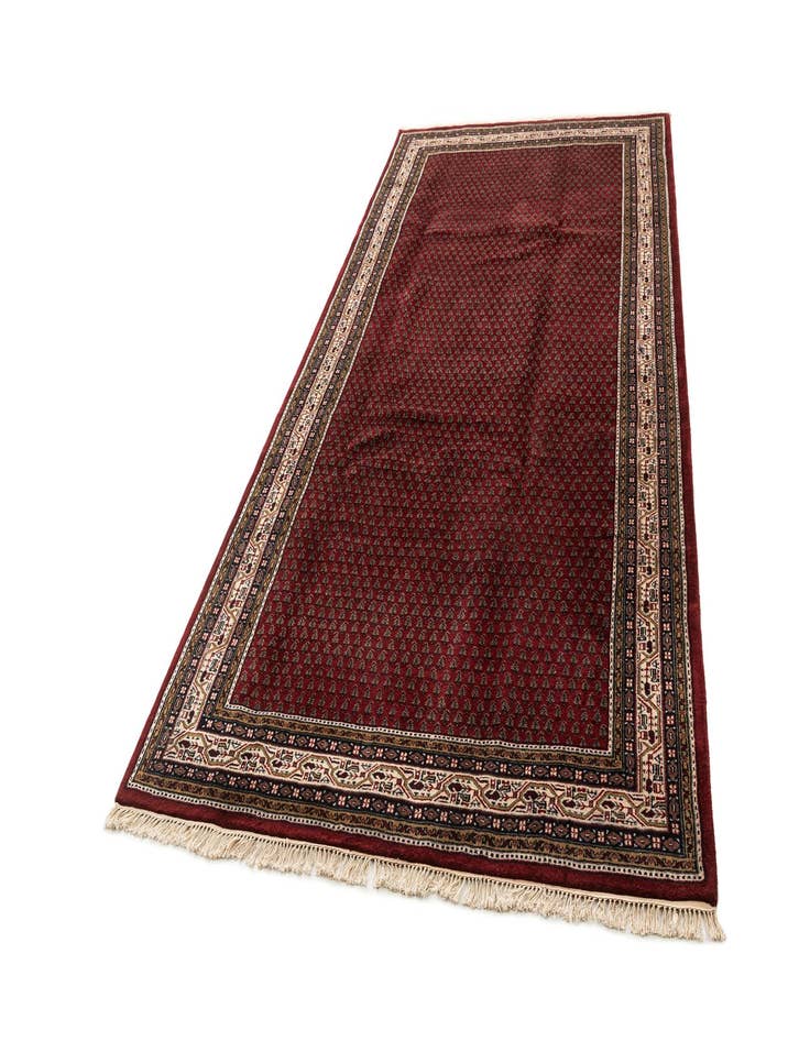 Detail image of  6' 1 x 11' 7  Hand Knotted Mir Wool Runner Rug