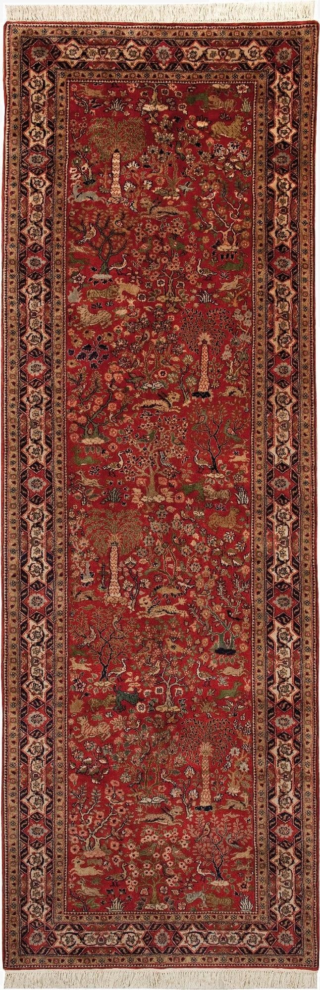  3' 9 x 11' 10 Moghul Runner Rug