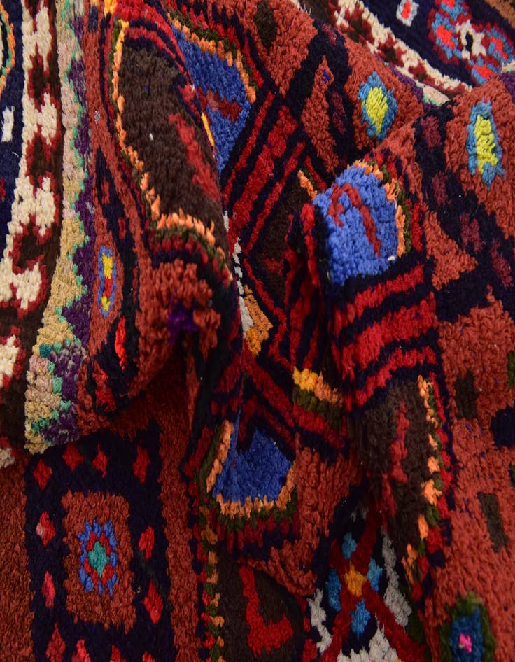 Detail image of  5' 4 x 11' 6  Hand Knotted Moroccan Wool Runner Rug