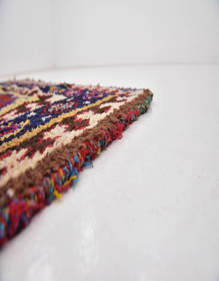 Detail image of  5' 4 x 11' 6  Hand Knotted Moroccan Wool Runner Rug