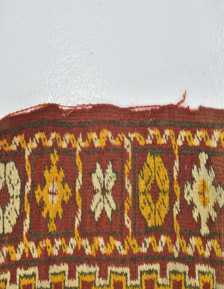 Detail image of  4' 5 x 8' 2  Hand Knotted Moroccan Wool Runner Rug