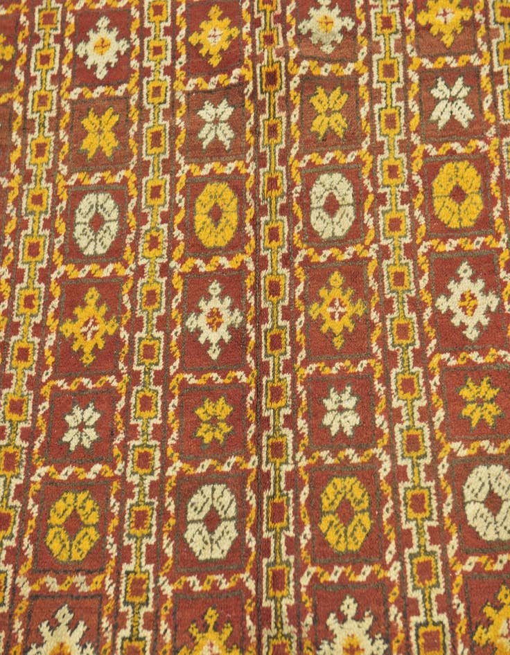 Detail image of  4' 5 x 8' 2  Hand Knotted Moroccan Wool Runner Rug