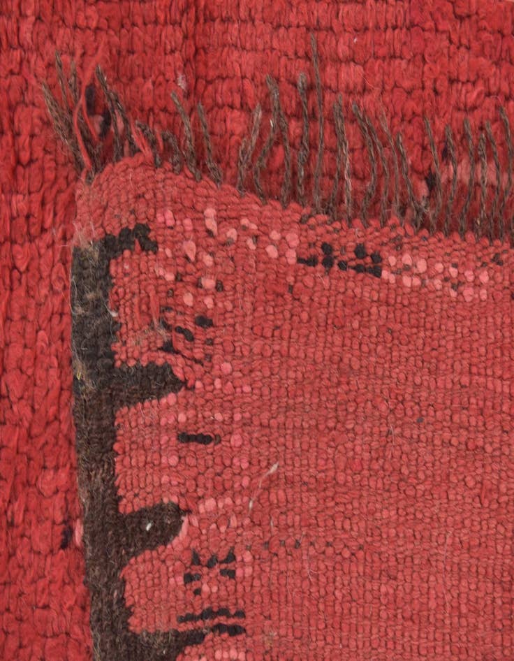 Detail image of  5' 9 x 12' 3  Hand Knotted Moroccan Wool Runner Rug