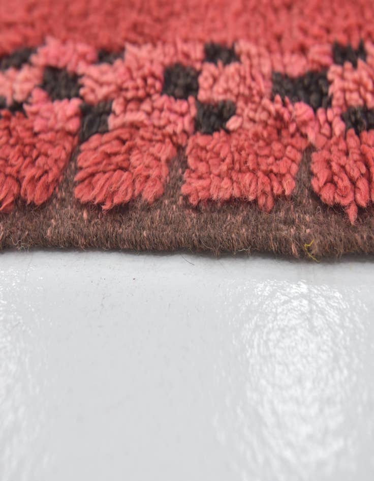 Detail image of  5' 9 x 12' 3  Hand Knotted Moroccan Wool Runner Rug