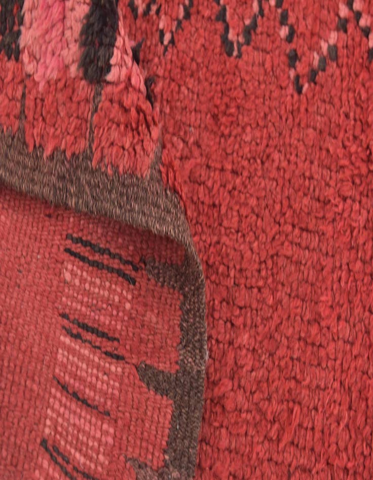 Detail image of  5' 9 x 12' 3  Hand Knotted Moroccan Wool Runner Rug