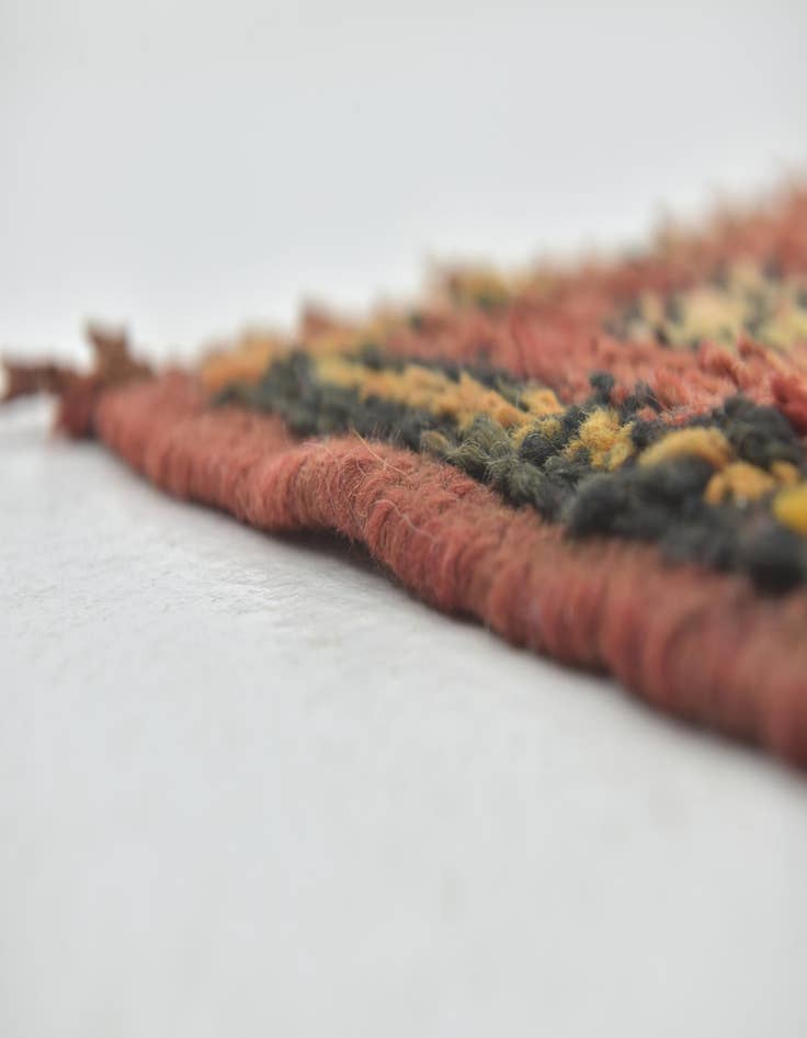 Detail image of  4' 3 x 8' 9  Hand Knotted Moroccan Wool Runner Rug