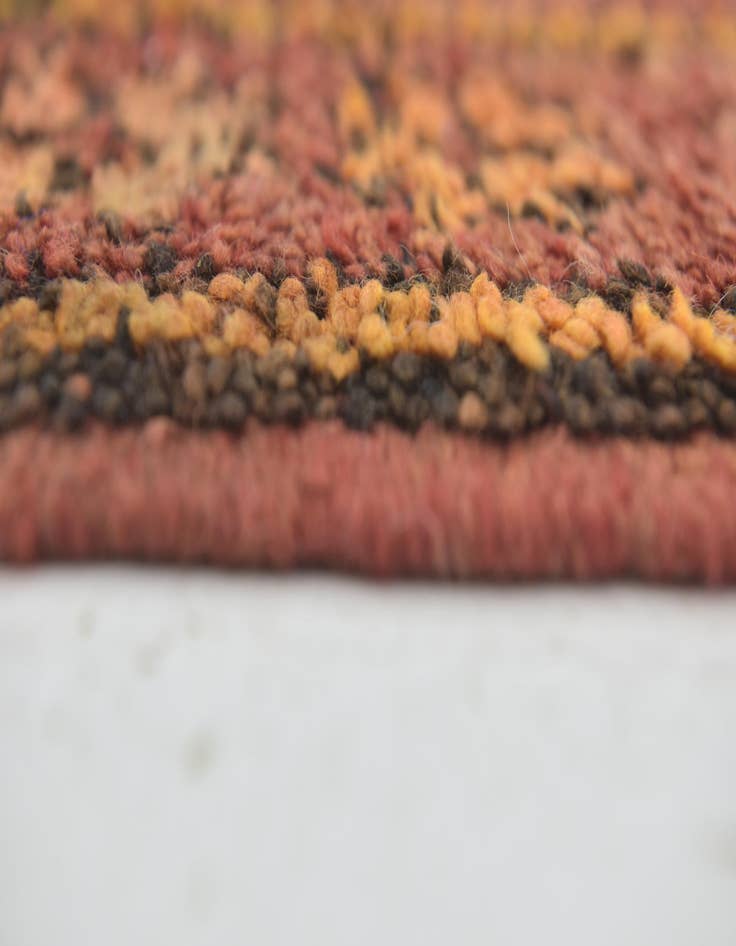 Detail image of  4' 3 x 8' 9  Hand Knotted Moroccan Wool Runner Rug