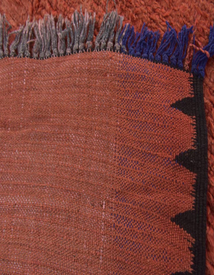 Detail image of  4' 10 x 9' 10  Hand Knotted Moroccan Wool Runner Rug