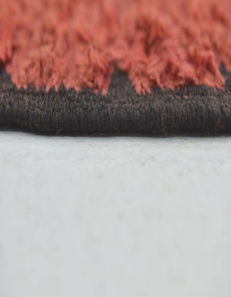 Detail image of  4' 10 x 9' 10  Hand Knotted Moroccan Wool Runner Rug