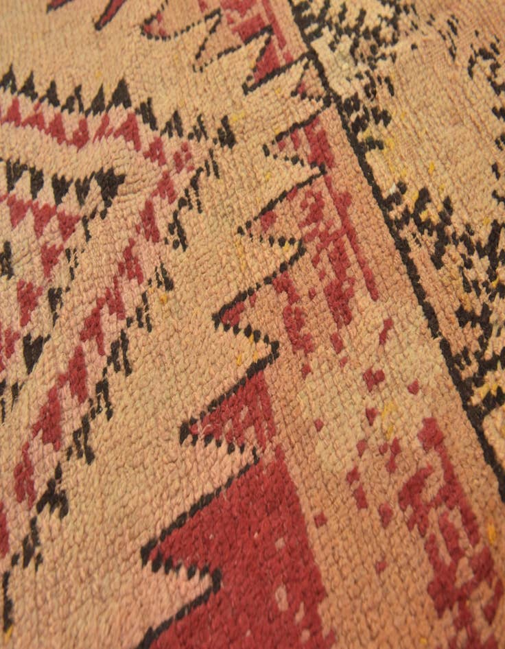 Detail image of  5' 4 x 9' 6  Hand Knotted Moroccan Wool Runner Rug