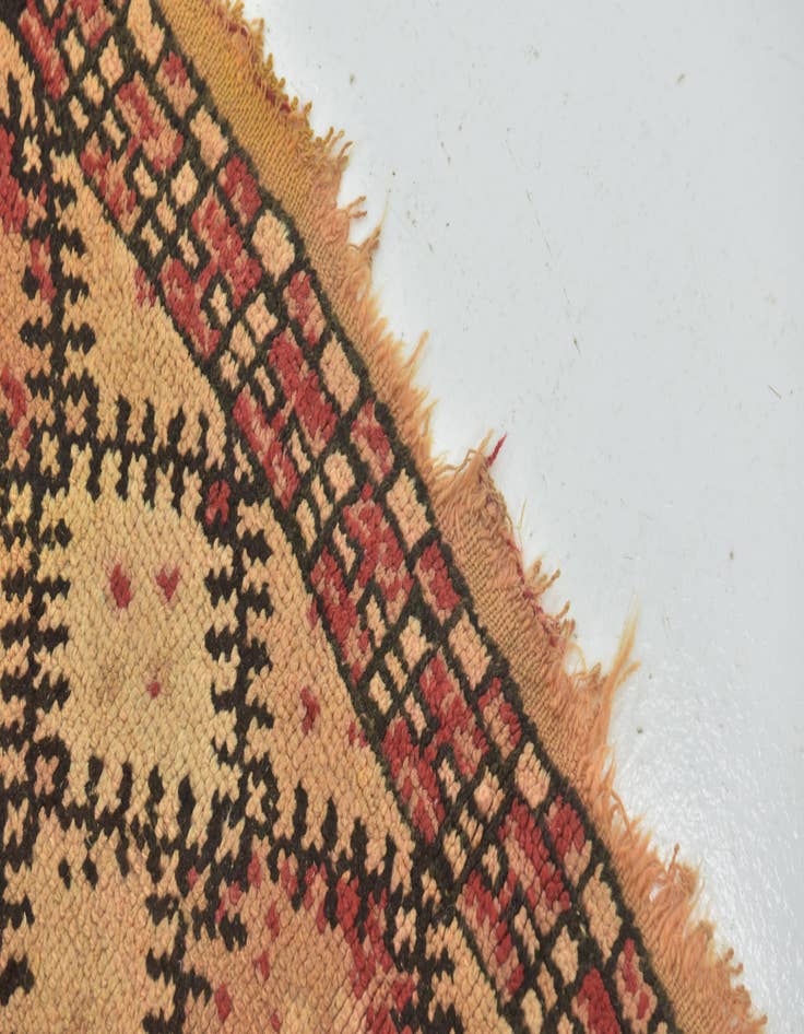 Detail image of  5' 4 x 9' 6  Hand Knotted Moroccan Wool Runner Rug