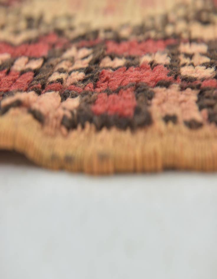 Detail image of  5' 4 x 9' 6  Hand Knotted Moroccan Wool Runner Rug