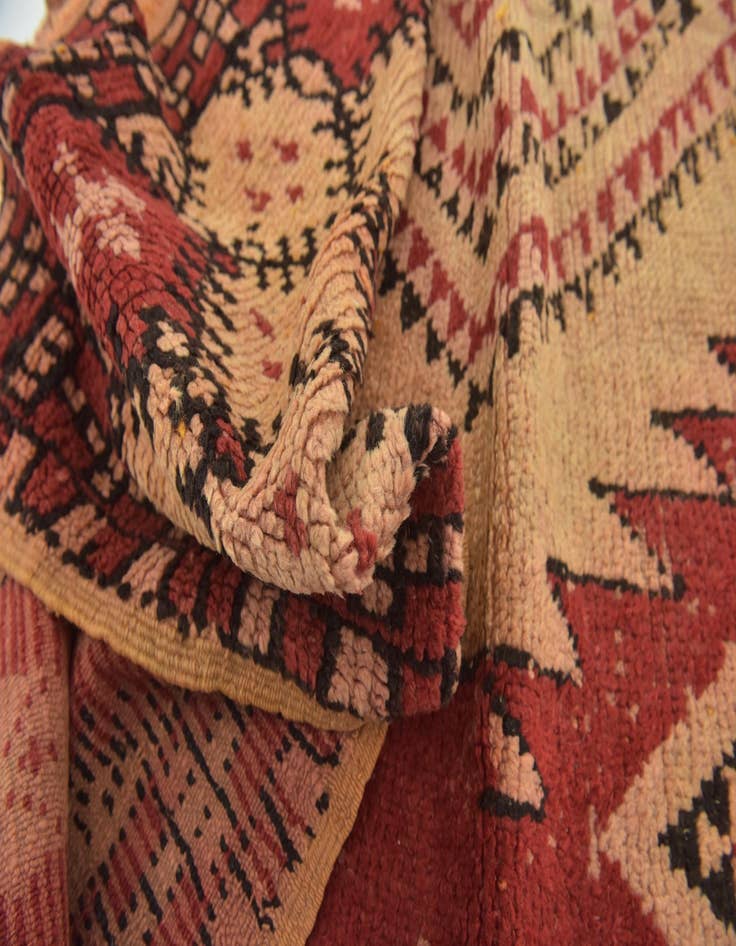 Detail image of  5' 4 x 9' 6  Hand Knotted Moroccan Wool Runner Rug