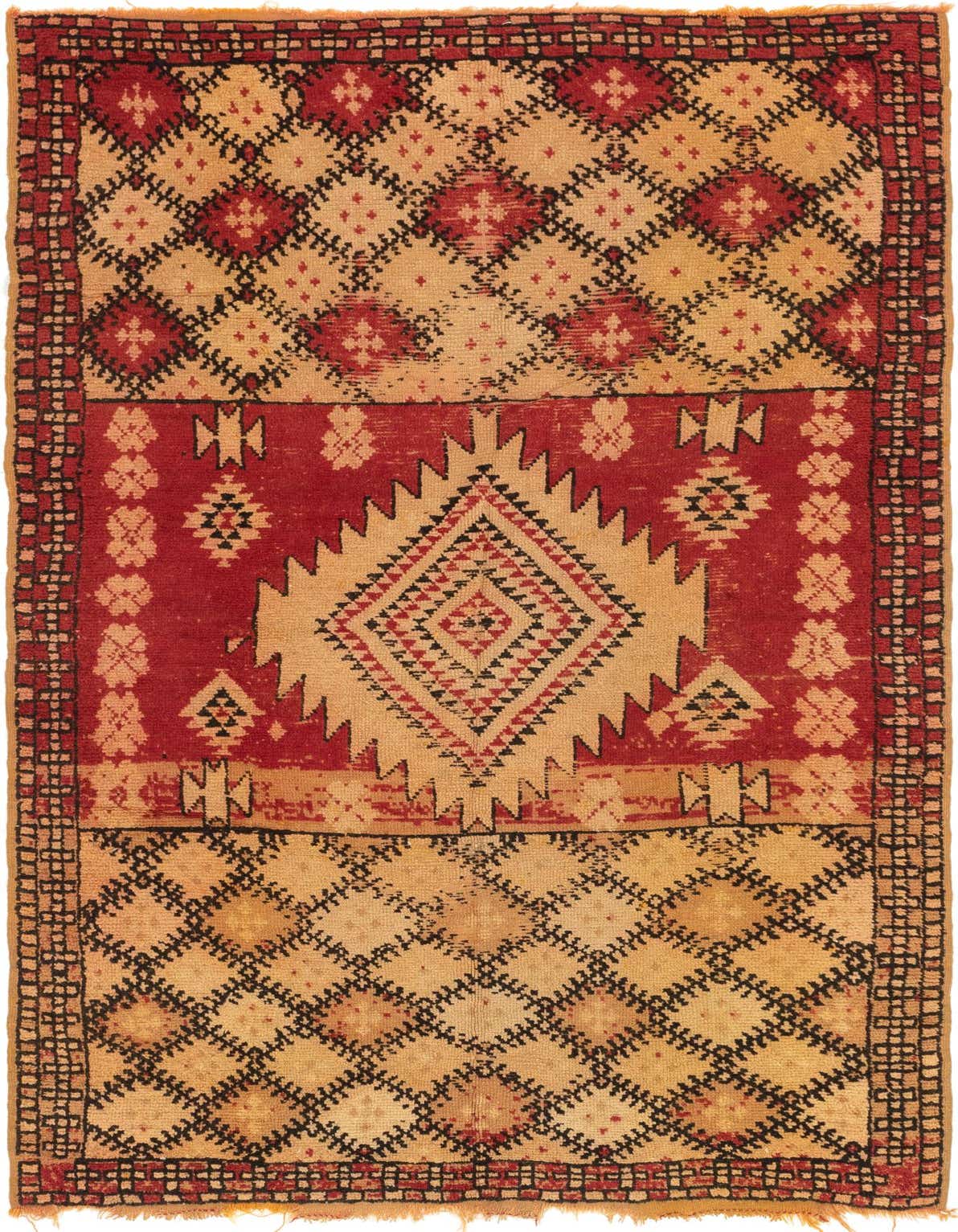 Primary image 5' 4 x 9' 6 Hand Knotted Moroccan Wool Runner Rug