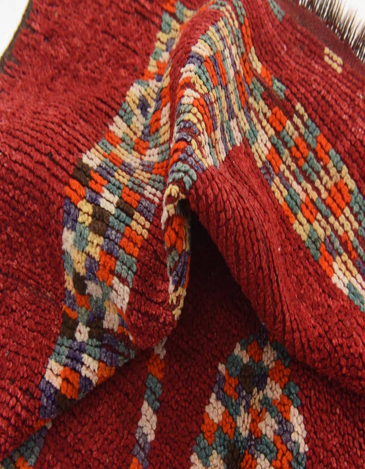 Detail image of  5' 4 x 13' 2  Hand Knotted Moroccan Wool Runner Rug