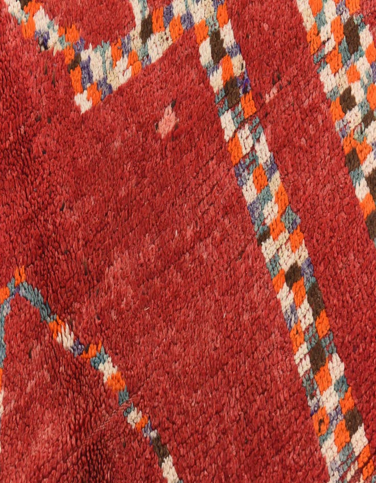 Detail image of  5' 4 x 13' 2  Hand Knotted Moroccan Wool Runner Rug