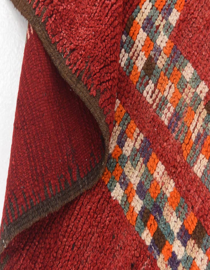 Detail image of  5' 4 x 13' 2  Hand Knotted Moroccan Wool Runner Rug