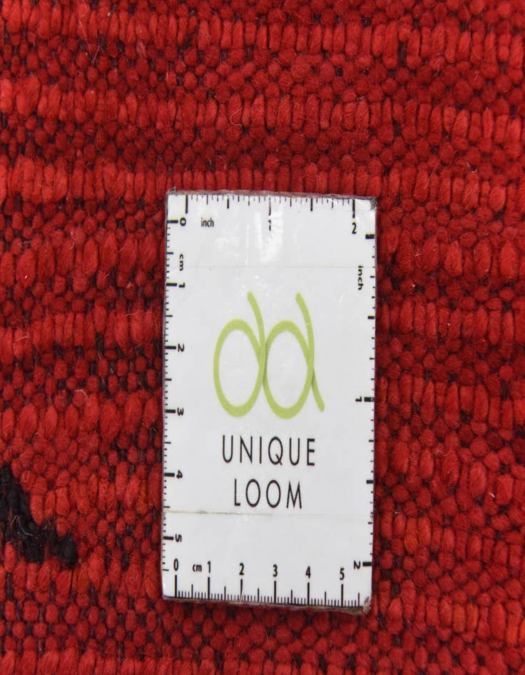 Detail image of  4' 10 x 12' 5  Hand Knotted Moroccan Wool Runner Rug