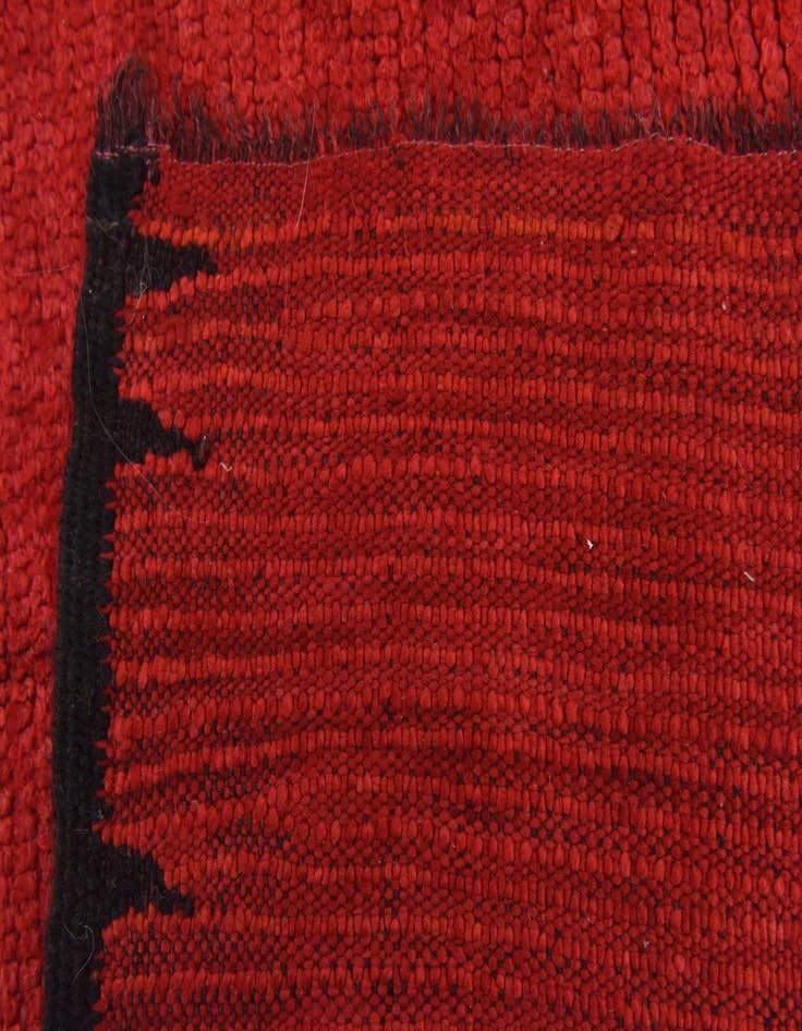 Detail image of  4' 10 x 12' 5  Hand Knotted Moroccan Wool Runner Rug