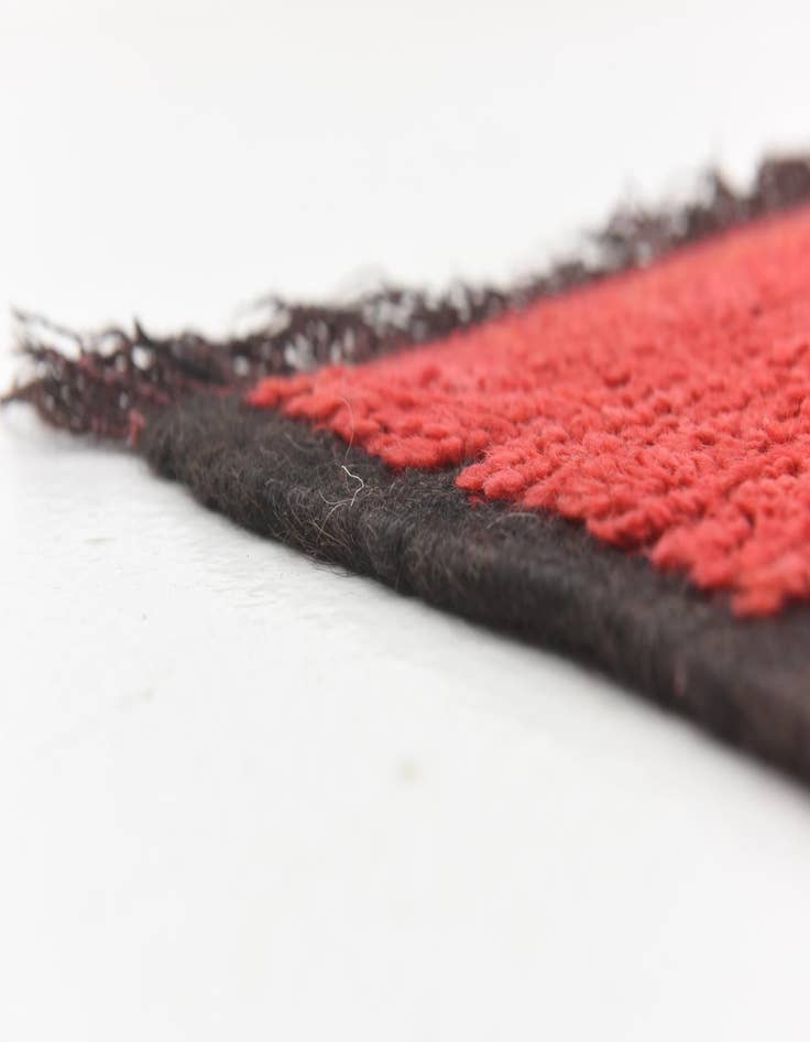 Detail image of  4' 10 x 12' 5  Hand Knotted Moroccan Wool Runner Rug