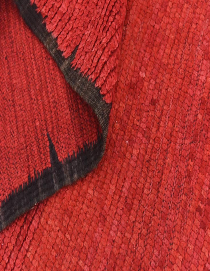 Detail image of  4' 10 x 12' 5  Hand Knotted Moroccan Wool Runner Rug