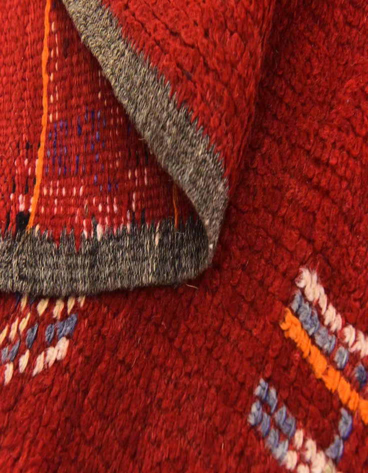 Detail image of  5' 4 x 11' 10  Hand Knotted Moroccan Wool Runner Rug