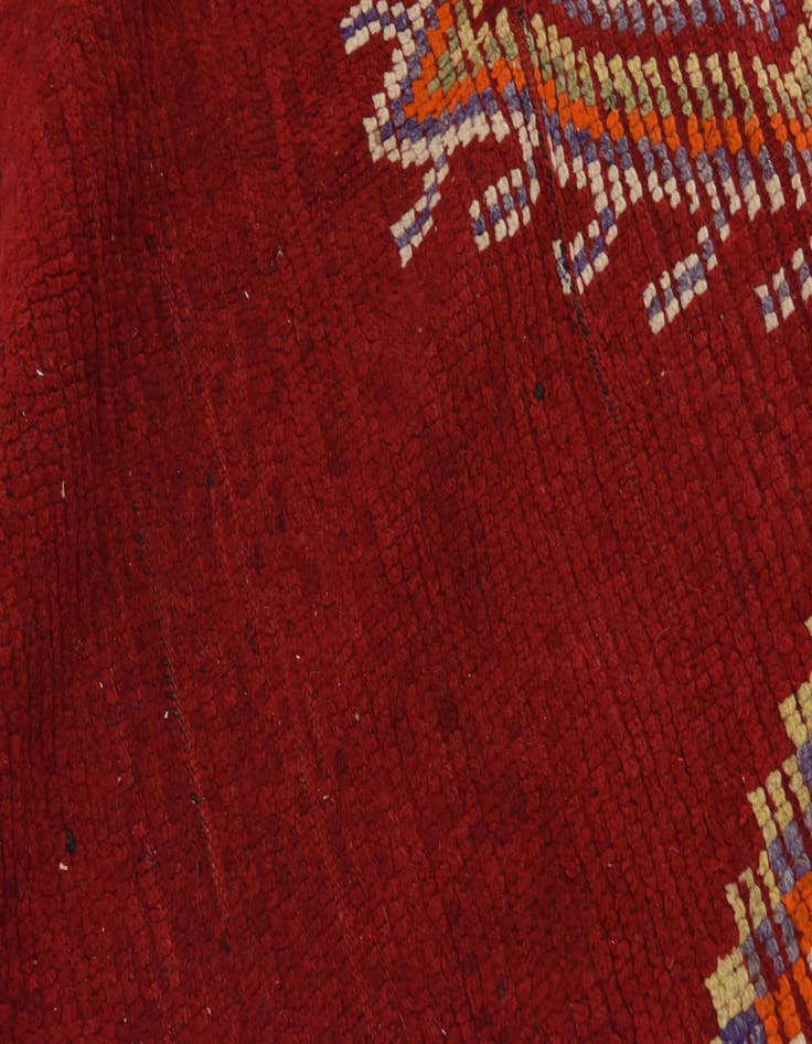 Detail image of  5' 9 x 13' 9  Hand Knotted Moroccan Wool Runner Rug