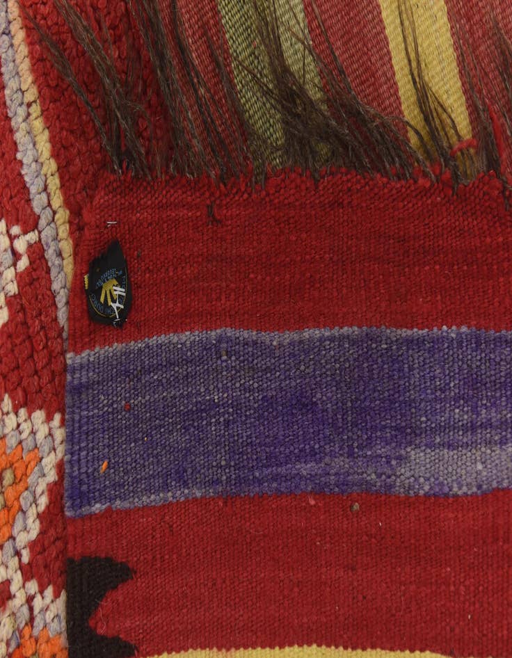 Detail image of  5' 9 x 13' 9  Hand Knotted Moroccan Wool Runner Rug