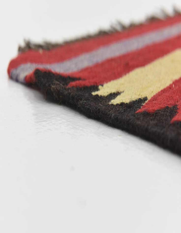 Detail image of  5' 9 x 13' 9  Hand Knotted Moroccan Wool Runner Rug