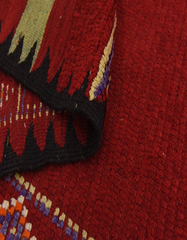 Detail image of  5' 9 x 13' 9  Hand Knotted Moroccan Wool Runner Rug