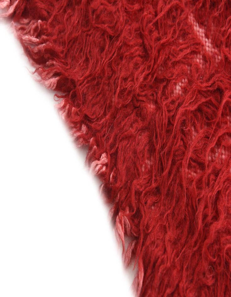 Detail image of  2' x 4' 3  Hand Knotted Moroccan Wool Runner Rug